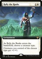 Glossy Finish Kaldheim Rally the Ranks ( #336 )