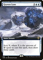 Glossy Finish Kaldheim Graven Lore ( #344 )