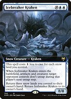 Glossy Finish Kaldheim Icebreaker Kraken ( #345 )