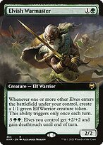 Glossy Finish Kaldheim Elvish Warmaster ( #363 )
