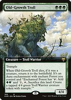Glossy Finish Kaldheim Old-Growth Troll ( #365 )