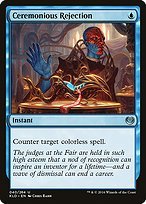 Matte Finish Kaladesh Ceremonious Rejection ( #40 )