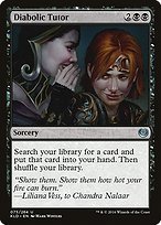 Matte Finish Kaladesh Diabolic Tutor ( #75 )