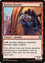 Matte Finish Kaladesh Ruinous Gremlin ( #128 )
