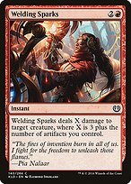 Matte Finish Kaladesh Welding Sparks ( #140 )