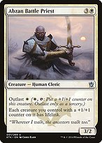 Matte Finish Khans of Tarkir Abzan Battle Priest ( #1 )