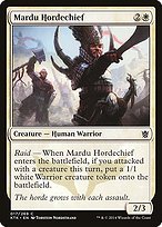 Matte Finish Khans of Tarkir Mardu Hordechief ( #17 )