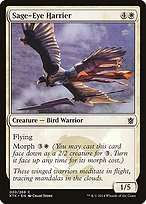 Matte Finish Khans of Tarkir Sage-Eye Harrier ( #20 )