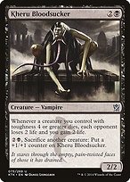 Matte Finish Khans of Tarkir Kheru Bloodsucker ( #75 )