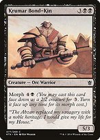 Matte Finish Khans of Tarkir Krumar Bond-Kin ( #77 )