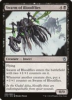 Matte Finish Khans of Tarkir Swarm of Bloodflies ( #92 )