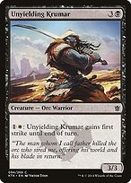 Matte Finish Khans of Tarkir Unyielding Krumar ( #94 )