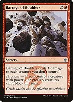 Matte Finish Khans of Tarkir Barrage of Boulders ( #100 )