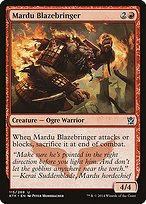 Matte Finish Khans of Tarkir Mardu Blazebringer ( #115 )