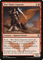Matte Finish Khans of Tarkir War-Name Aspirant ( #126 )