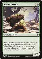 Matte Finish Khans of Tarkir Alpine Grizzly ( #127 )