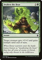 Matte Finish Khans of Tarkir Awaken the Bear ( #129 )