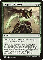 Matte Finish Khans of Tarkir Dragonscale Boon ( #131 )