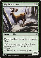 Matte Finish Khans of Tarkir Highland Game ( #135 )