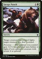 Matte Finish Khans of Tarkir Savage Punch ( #147 )