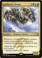 Matte Finish Khans of Tarkir Avalanche Tusker ( #166 )