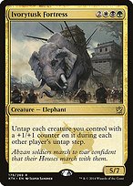 Matte Finish Khans of Tarkir Ivorytusk Fortress ( #179 )