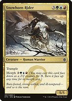 Matte Finish Khans of Tarkir Snowhorn Rider ( #201 )
