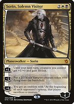 Matte Finish Khans of Tarkir Sorin, Solemn Visitor ( #202 )