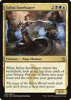 Matte Finish Khans of Tarkir Sultai Soothsayer ( #205 )