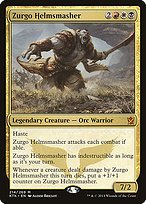 Matte Finish Khans of Tarkir Zurgo Helmsmasher ( #214 )