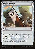Matte Finish Khans of Tarkir Abzan Banner ( #215 )
