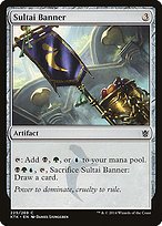 Matte Finish Khans of Tarkir Sultai Banner ( #225 )