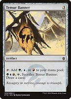 Matte Finish Khans of Tarkir Temur Banner ( #226 )