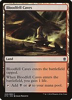 Matte Finish Khans of Tarkir Bloodfell Caves ( #229 )