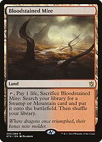 Matte Finish Khans of Tarkir Bloodstained Mire ( #230 )