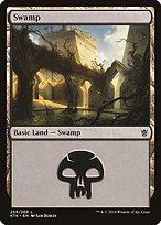 Matte Finish Khans of Tarkir Swamp ( #259 )