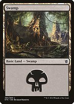 Matte Finish Khans of Tarkir Swamp ( #260 )