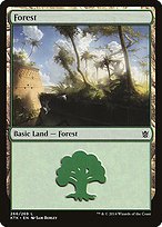 Matte Finish Khans of Tarkir Forest ( #266 )