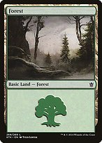 Matte Finish Khans of Tarkir Forest ( #268 )