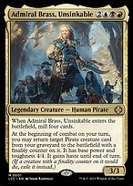 Glossy Finish The Lost Caverns of Ixalan Commander Admiral Brass, Unsinkable ( #1 )