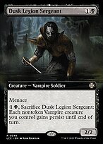 Glossy Finish The Lost Caverns of Ixalan Commander Dusk Legion Sergeant ( #48 )
