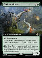 Glossy Finish The Lost Caverns of Ixalan Commander Curious Altisaur ( #58 )