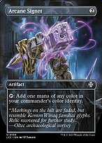 Glossy Finish The Lost Caverns of Ixalan Commander Arcane Signet ( #104 )