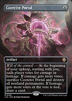 Glossy Finish The Lost Caverns of Ixalan Commander Coercive Portal ( #109 )