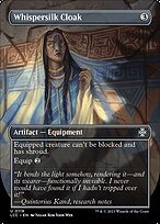 Glossy Finish The Lost Caverns of Ixalan Commander Whispersilk Cloak ( #119 )