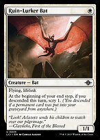 Matte Finish The Lost Caverns of Ixalan Ruin-Lurker Bat ( #33 )
