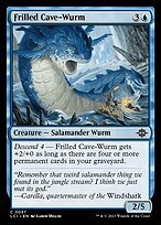 Matte Finish The Lost Caverns of Ixalan Frilled Cave-Wurm ( #57 )