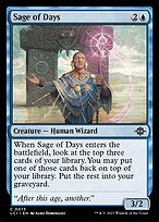 Matte Finish The Lost Caverns of Ixalan Sage of Days ( #73 )