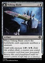 Matte Finish The Lost Caverns of Ixalan Tithing Blade // Consuming Sepulcher ( #128 )