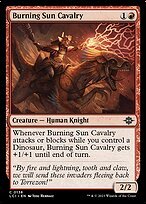 Matte Finish The Lost Caverns of Ixalan Burning Sun Cavalry ( #138 )